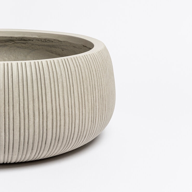 Over & Back, Pillarbloom Maceta de Fibra de Arcilla Blanca — Imagen 4 de 4