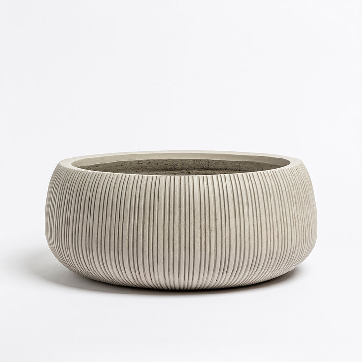 Over & Back, Pillarbloom Maceta de Fibra de Arcilla Blanca — Imagen 2 de 4