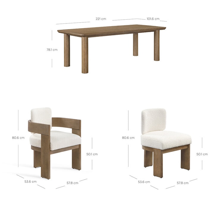 Drexel, Juego de Comedor de 7 piezas — Imagen 3 de 4