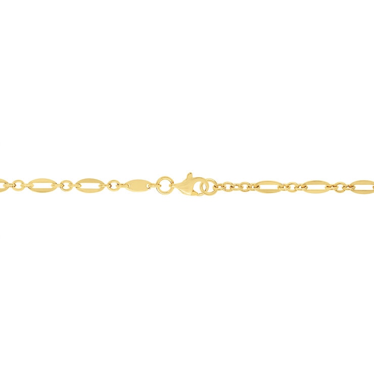 Cadena para Dama, 45.72cm, Enlace Ovalado, Oro Amarillo 14K — Imagen 2 de 4