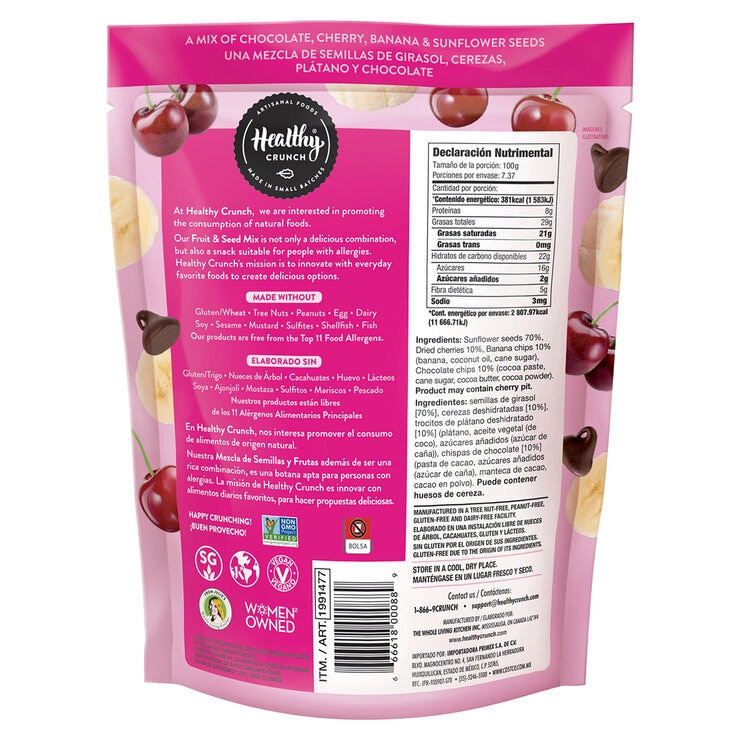 Healthy Crunch Mezcla de Semillas y Frutas 737 g — Imagen 2 de 2