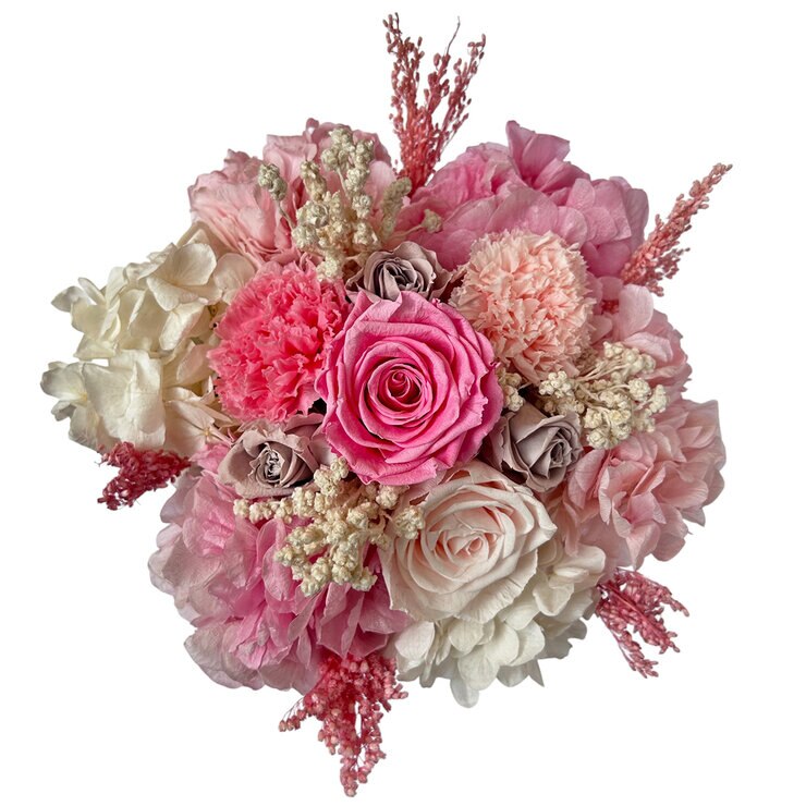 Alive, Bouquet Mix Rosa, Caja blanca, Duración 6 Meses. — Imagen 3 de 4