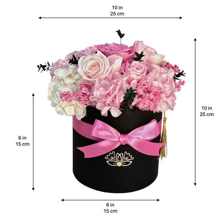 Alive, Bouquet Mix Rosa, Caja Negra, Duración 6 Meses. — Imagen 3 de 4