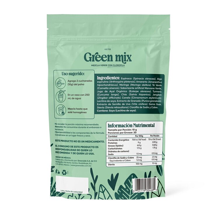 Greenside Keto Green Mix 200g — Imagen 2 de 2