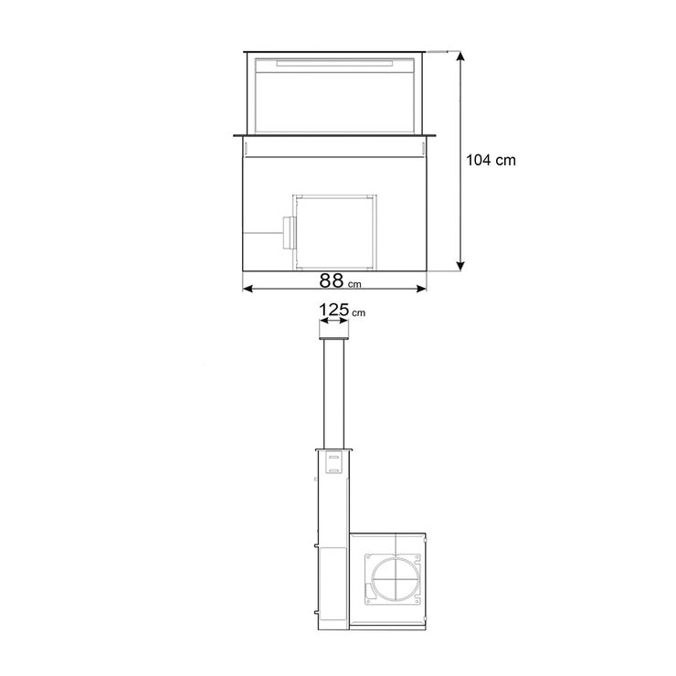 Smeg Campana 90cm Downdraft — Imagen 4 de 4