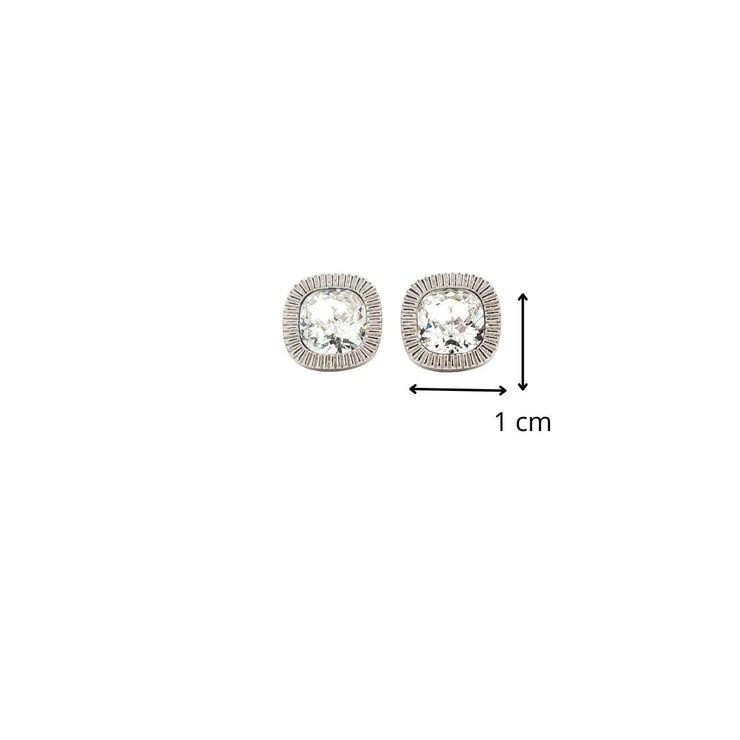 Mayfer, Juego de Collar y Aretes, Plata .925, con Cristal Austríaco — Imagen 2 de 4