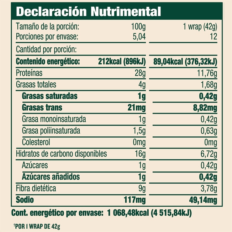BFree Wraps de Proteína 504 g — Imagen 3 de 4