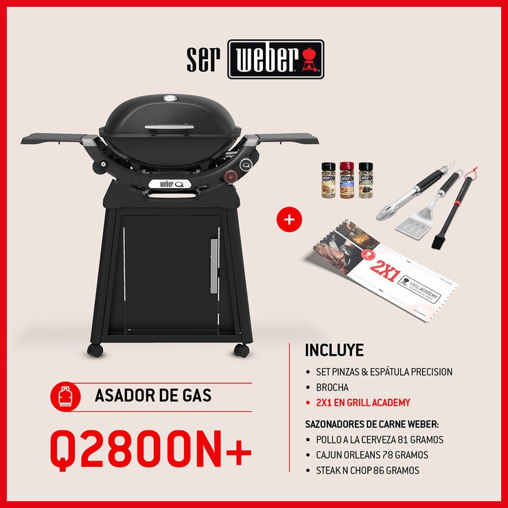 Weber, Q2800N+ Asador de Gas con Carrito — Imagen 3 de 4