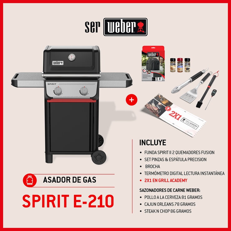 Weber, Spirit E210 Asador de Gas — Imagen 2 de 4