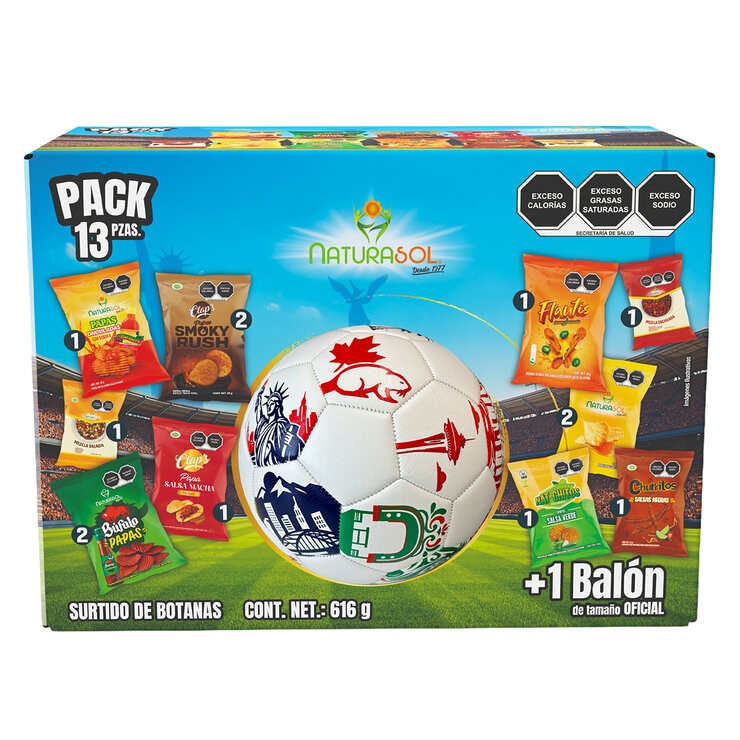 Naturasol Surtido de Botanas + Balón 616 g — Imagen 1 de 4