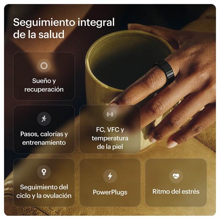 Ultrahuman Ring Air Negro Aster — Imagen 2 de 4