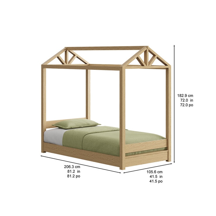 Northridge Home, Cama Individual con Dosel para Niños — Imagen 2 de 4