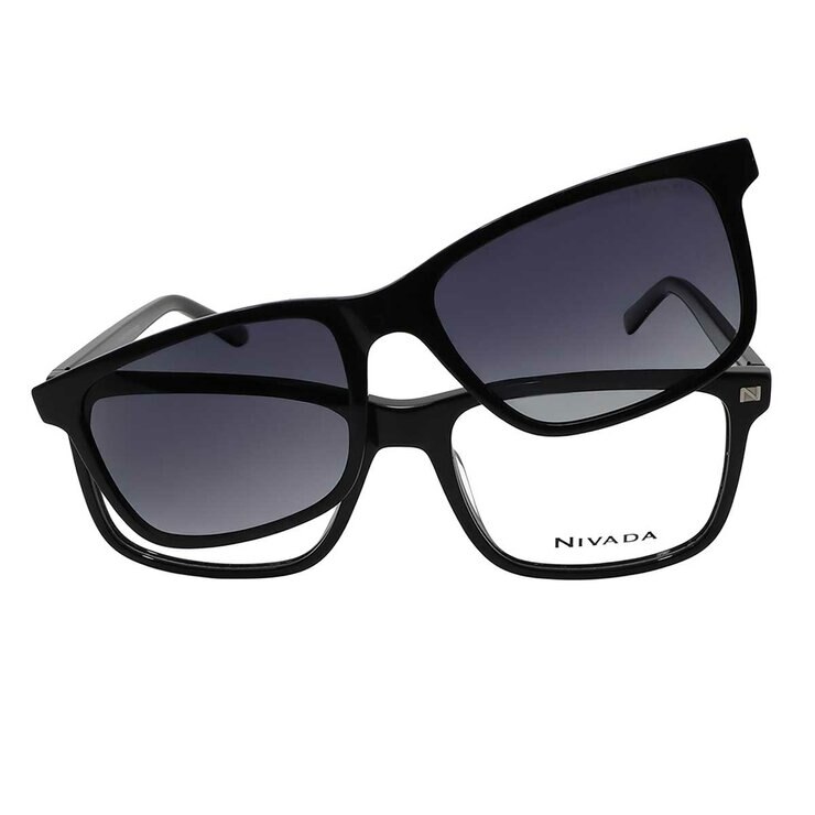Nivada CNV.X220D.0BLK.56 Armazón Oftálmico + Clip Solar Polarizado — Imagen 1 de 4