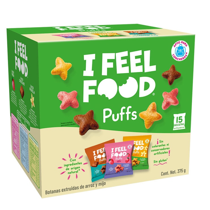 I Feel Food Puffs Botanas de Arroz y Mijo 15/25 g