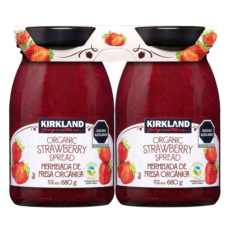 Kirkland Signature Mermelada de Fresa Orgánica 2/680 g