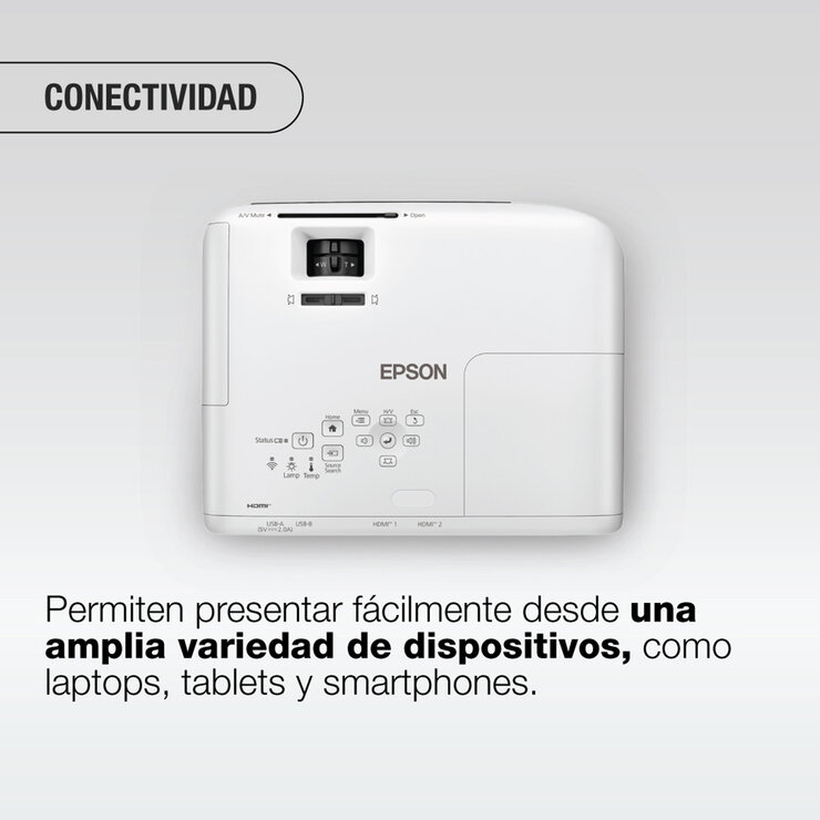 Epson Proyector Portátil Powerlite W55 — Imagen 3 de 4