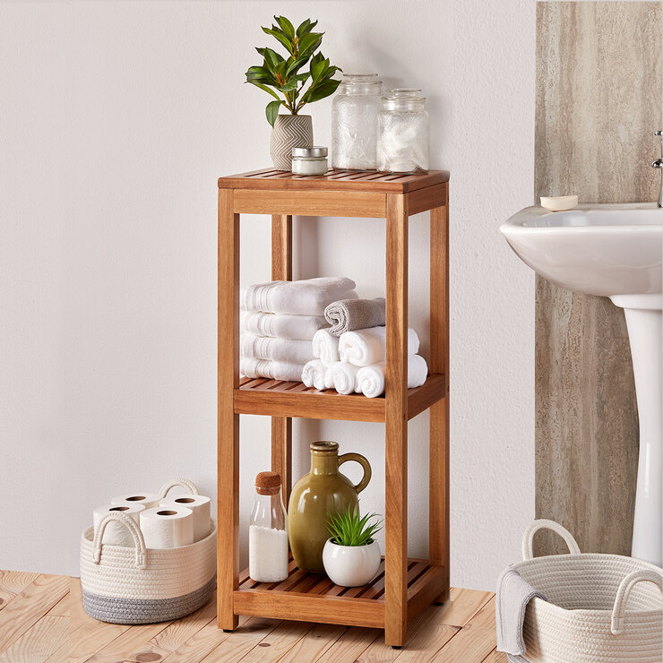 Mesa Inspired Living, Torre de Madera de Acacia para Almacenamiento — Imagen 2 de 4