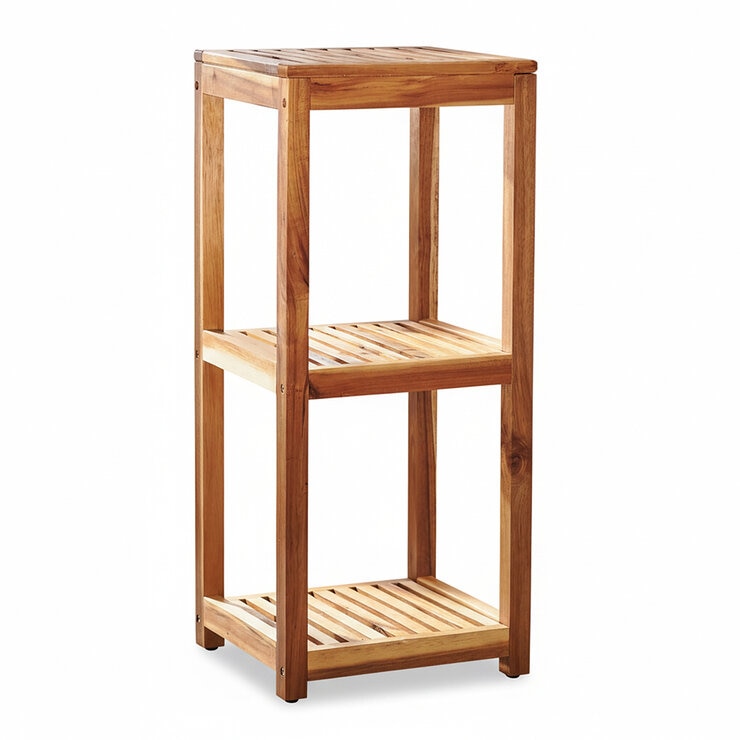 Mesa Inspired Living, Torre de Madera de Acacia para Almacenamiento — Imagen 3 de 4