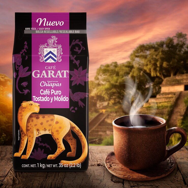 Garat Regiones Chiapas Café Puro Tostado y Molido 1 kg — Imagen 3 de 3