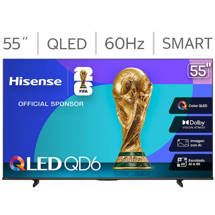 Hisense Pantalla 55" QLED 4K Fire TV