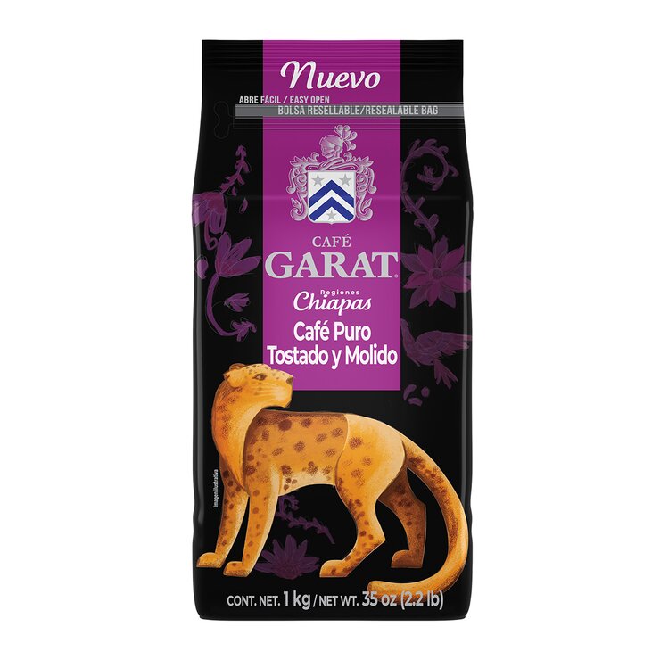 Garat Regiones Chiapas Café Puro Tostado y Molido 1 kg
