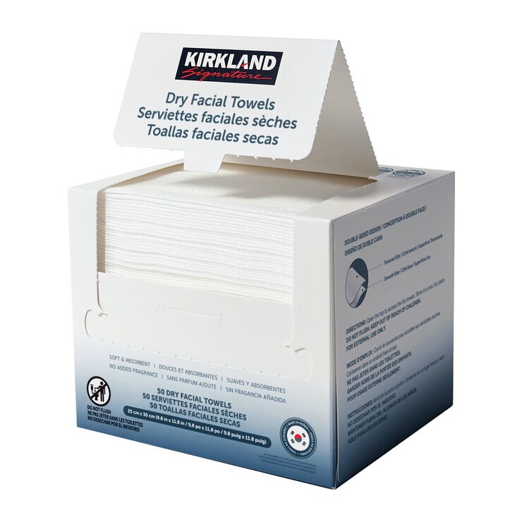 Kirkland Signature Toallas Faciales Secas 200 pzas — Imagen 4 de 4