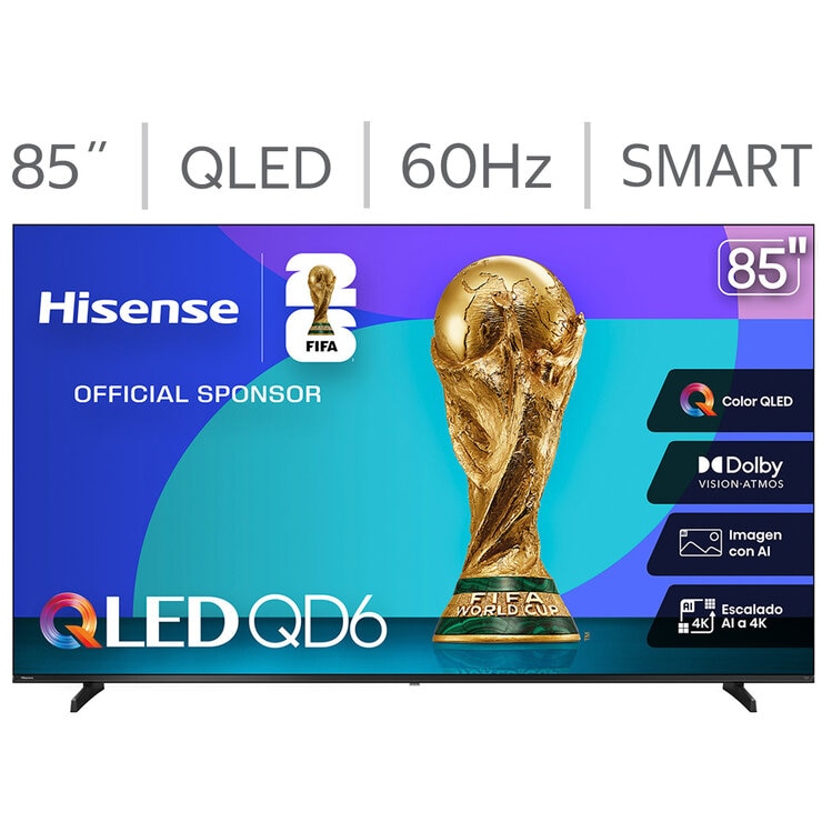 Hisense Pantalla 85" QLED 4K Fire TV