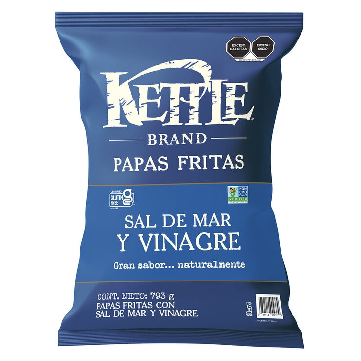 Kettle Brand Papas Fritas con Sal de Mar y Vinagre 793 g — Imagen 1 de 2