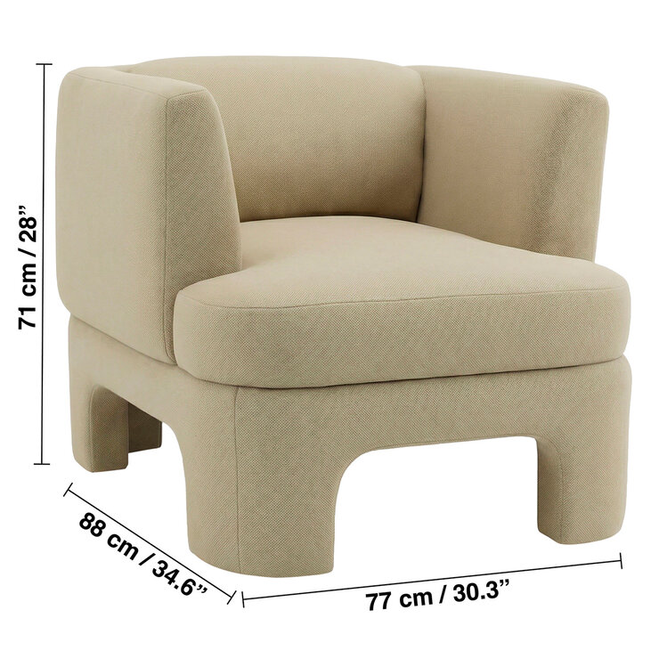 Muebles Liz, Pinal, Sillón de Tela — Imagen 3 de 4