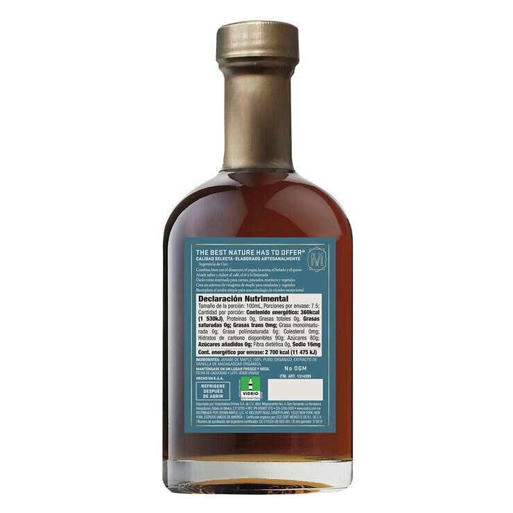 The Crown Jarabe de Maple Orgánico con Vainilla de Madagascar 750 ml — Imagen 4 de 4