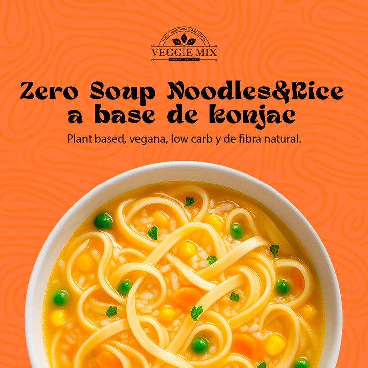 Veggie Zero Sopa Instantánea de Fideos y Arroz 6/85 g — Imagen 3 de 3