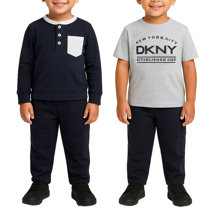 DKNY Conjunto 3 Piezas para Niños y Niñas Varias Tallas y Colores — Imagen 4 de 4