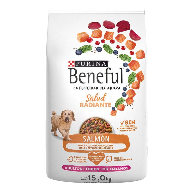 Beneful Alimento para Perro Adulto Sabor Salmón 15 kg