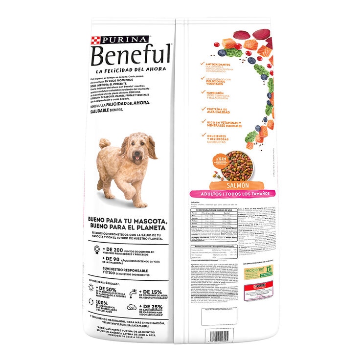 Beneful Alimento para Perro Adulto Sabor Salmón 15 kg — Imagen 3 de 4