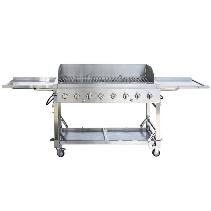 NXR, Parrilla de Acero de 8 Quemadores Plegable