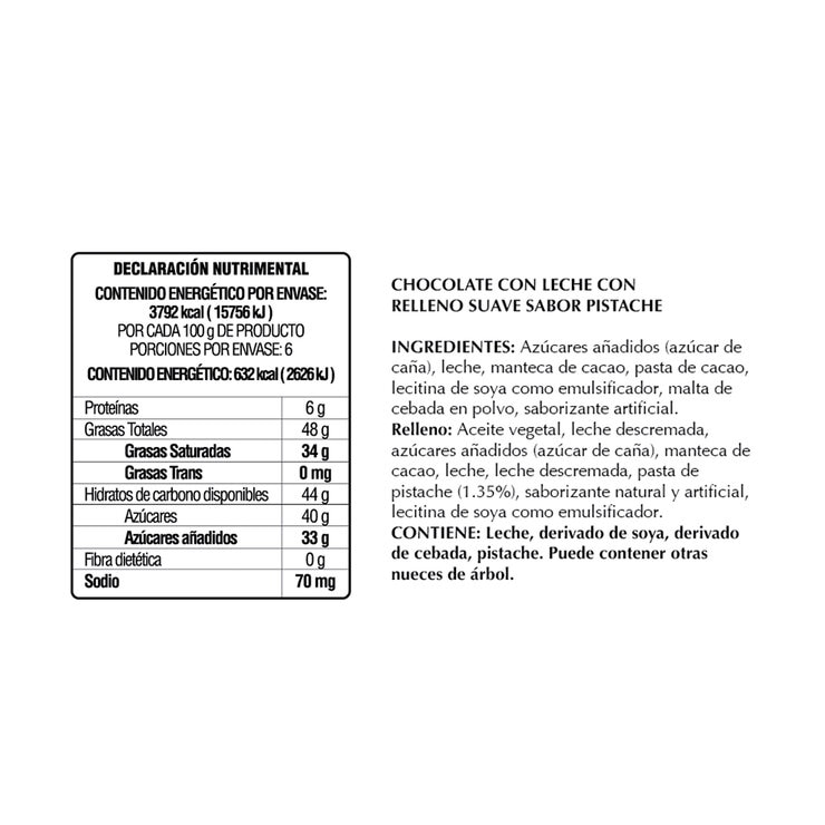 Lindt Chocolate con Pistache 600 g — Imagen 2 de 3