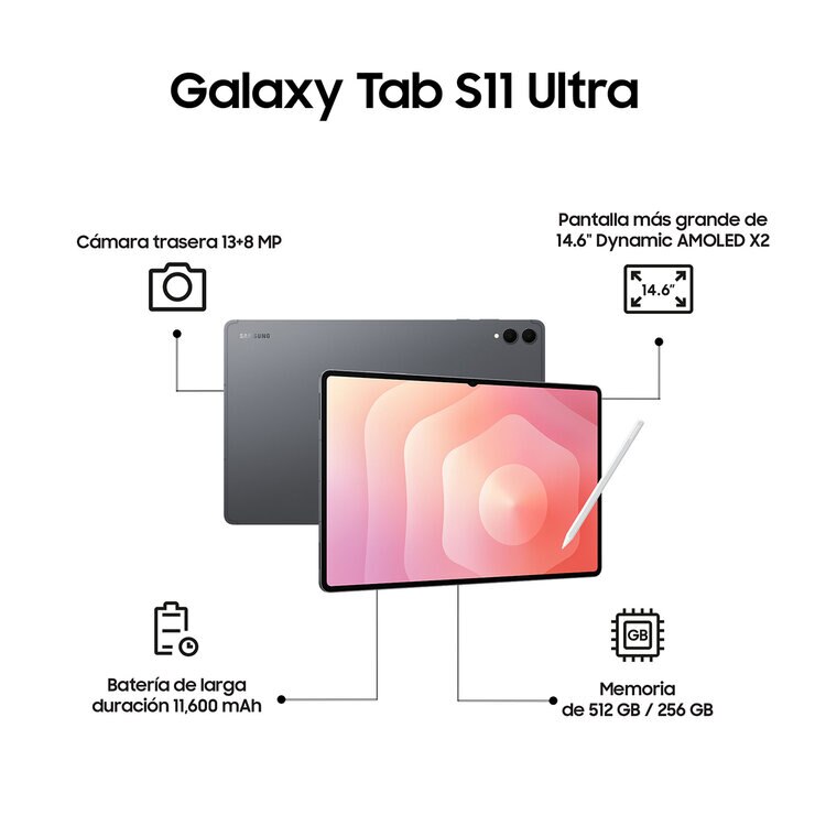 Samsung Galaxy Tab S11 Ultra 256GB Gris — Imagen 2 de 4
