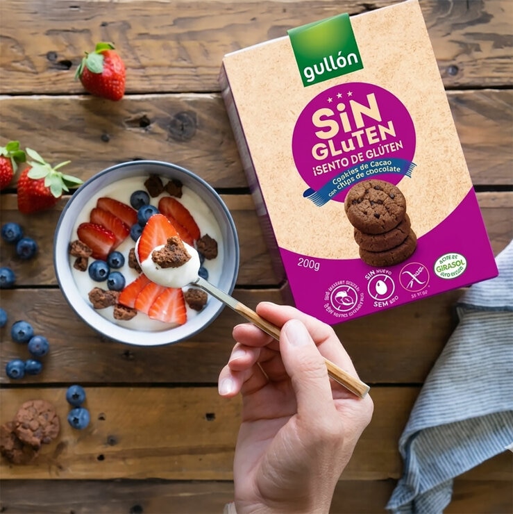 Gullón Galleta de Chocolate sin Gluten con Chispas de Chocolate 600 g — Imagen 3 de 4