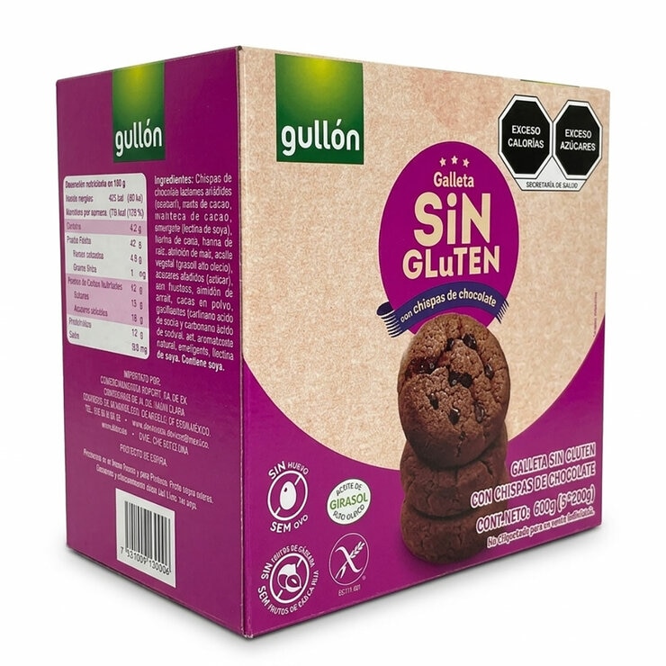 Gullón Galleta de Chocolate sin Gluten con Chispas de Chocolate 600 g — Imagen 4 de 4