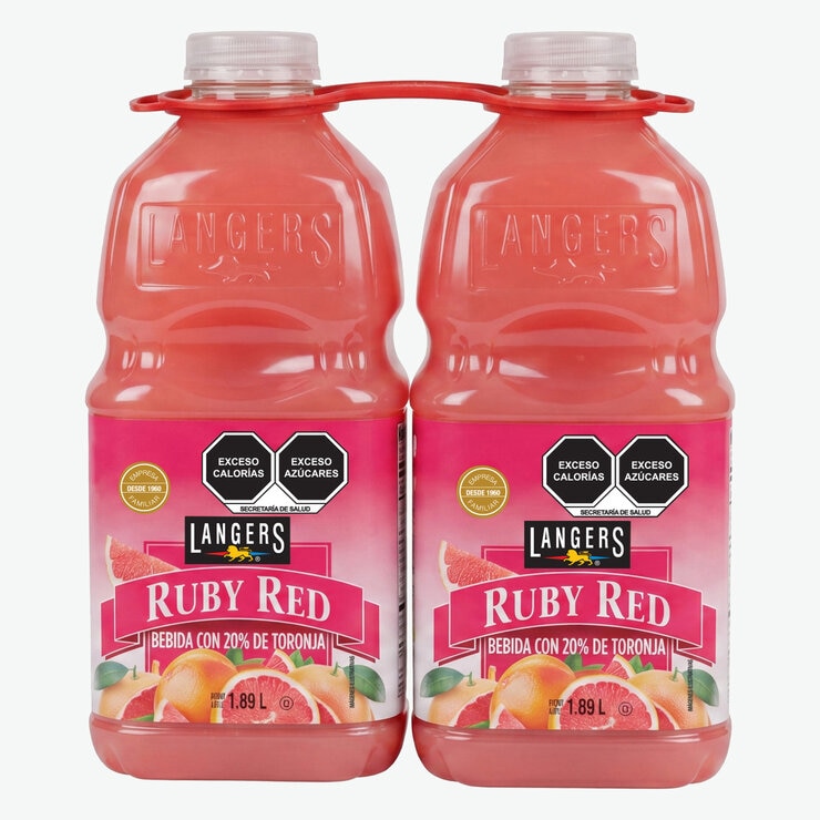 Langers Ruby Red Bebida de Toronja 2/1.89 l