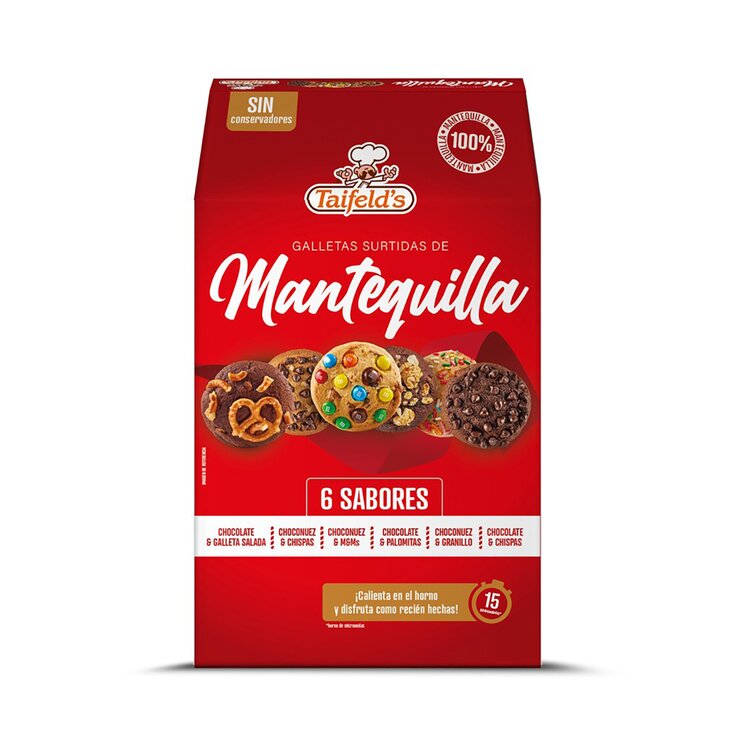Taifelds Galletas Surtidas de Mantequilla 6/90 g