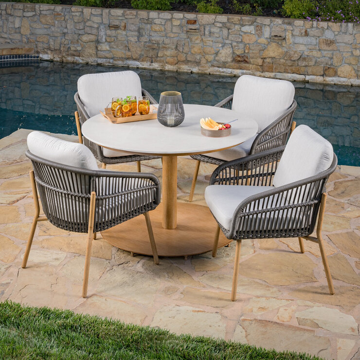 SunVilla, Charme Comedor para Patio de 5 Piezas