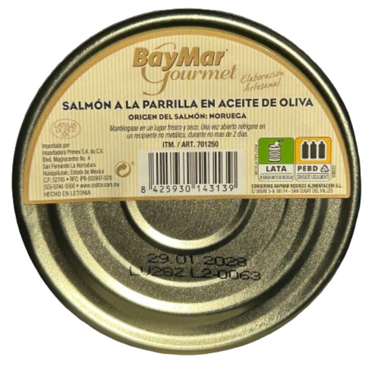Baymar Salmón a la Parrilla en Aceite de Oliva 3/160 g — Imagen 3 de 3