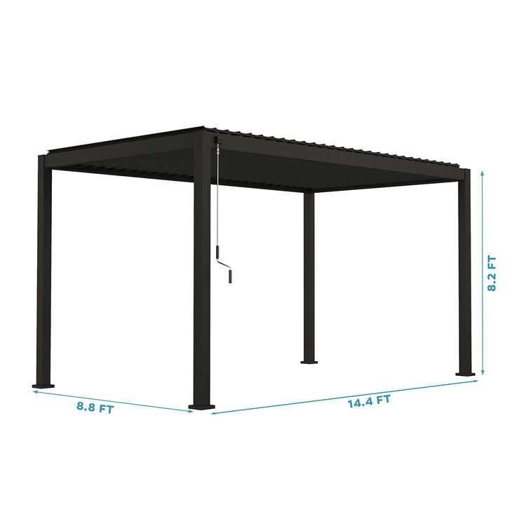 Zhengte, Pérgola de Aluminio de 3m x 4m — Imagen 2 de 4