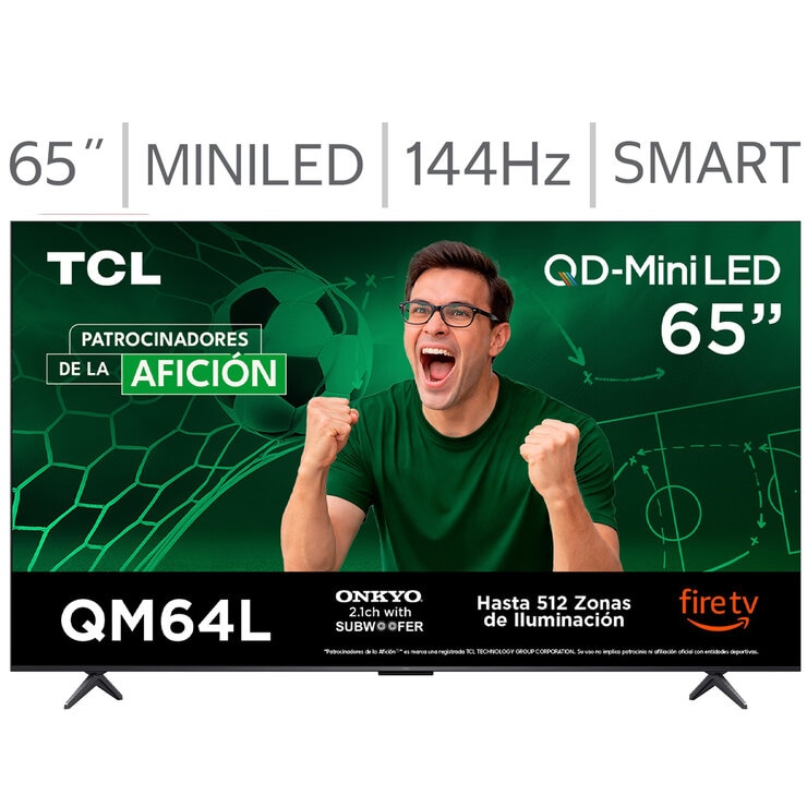 TCL Pantalla 65" Miniled 4K Fire TV