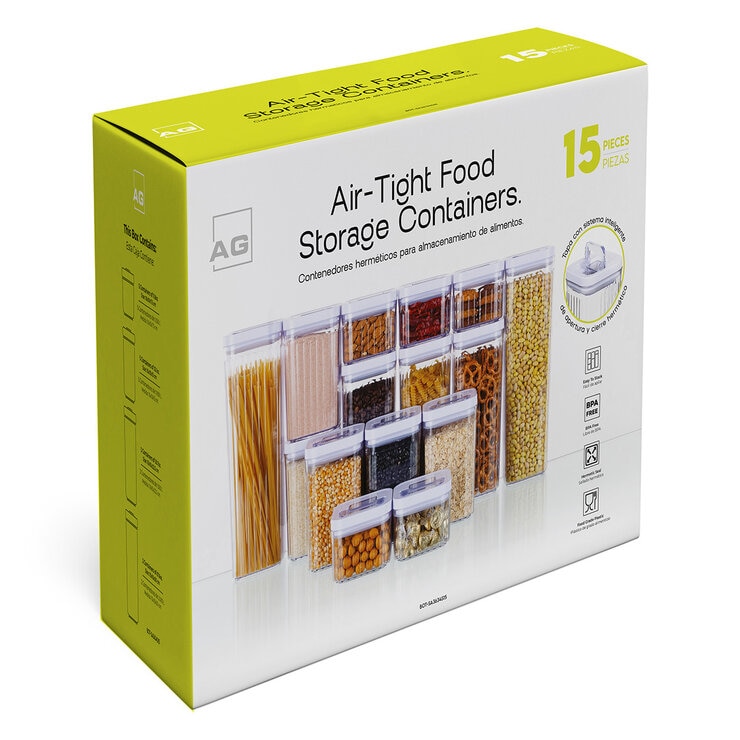 AG Box, Set de Contenedores de Alimentos de 15 piezas, Diferentes Capacidades — Imagen 3 de 4