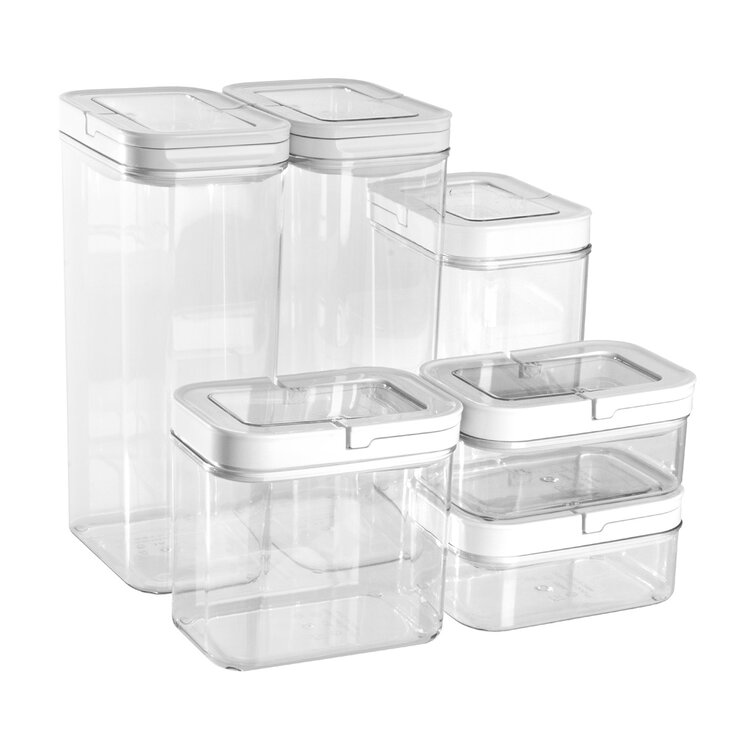 AG Box, Set de 6 Contenedores con Tapa Hermética