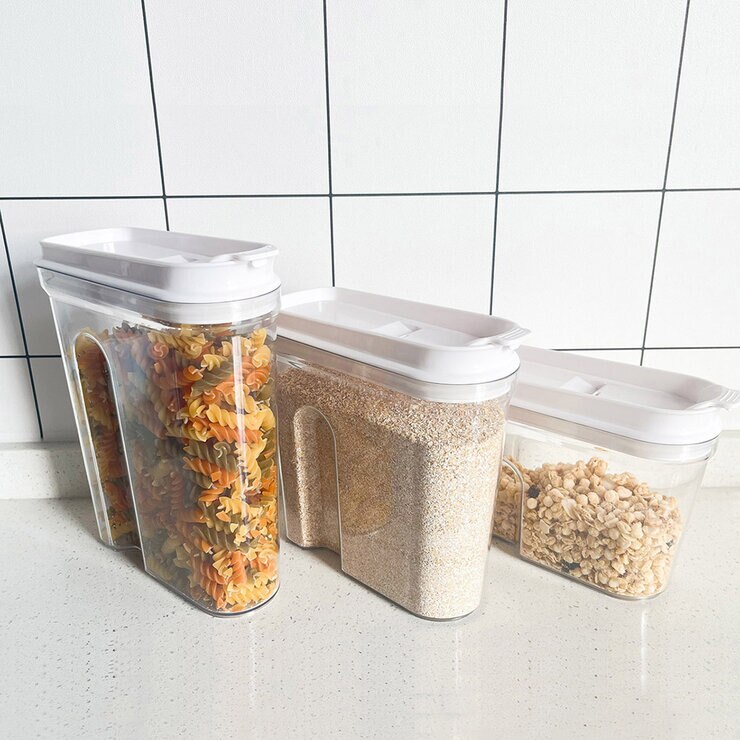 AG Box, Set de 3 Contenedores Cerealeros Chicos, Herméticos — Imagen 3 de 4
