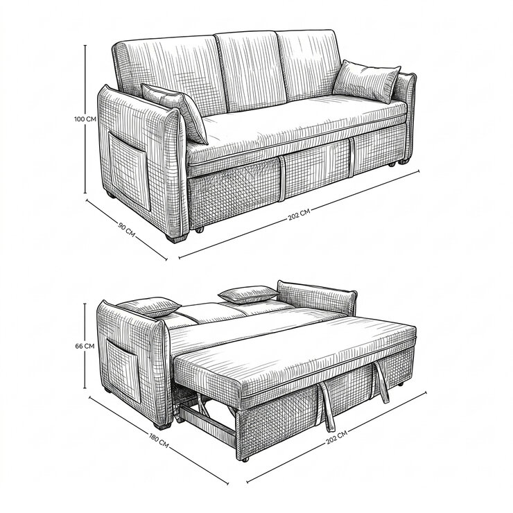 EasyLiving, Roco, Sofá Cama — Imagen 3 de 4