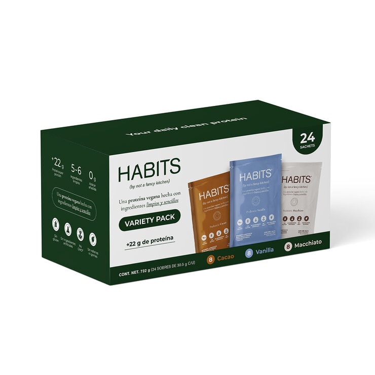 Habits by Not A Fancy Kitchen Proteína Vegetal Variety Pack 24 / 30.5 g — Imagen 2 de 4